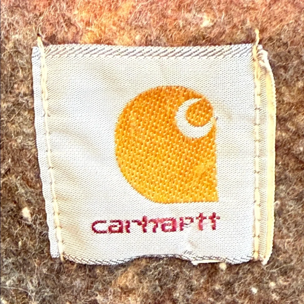 Vintage 90’s Carhartt Blanket Lined Jacket Barn Work Coat Brown CB2582 USA XL - Picture 4 of 16